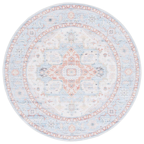Safavieh Arizona Arz913K Turquoise/Rust Rug.