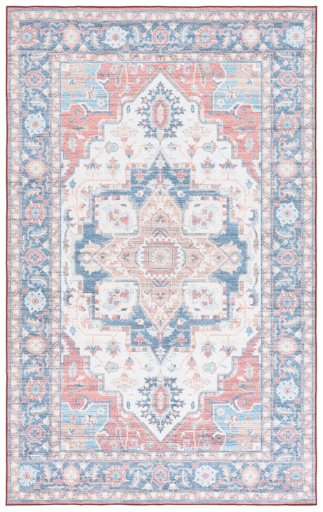 Safavieh Arizona Arz913Q Rust/Blue Rug.