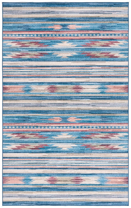 Safavieh Arizona Arz930M Blue/Rust Rug.