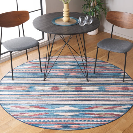 Safavieh Arizona Arz930M Blue/Rust Rug.