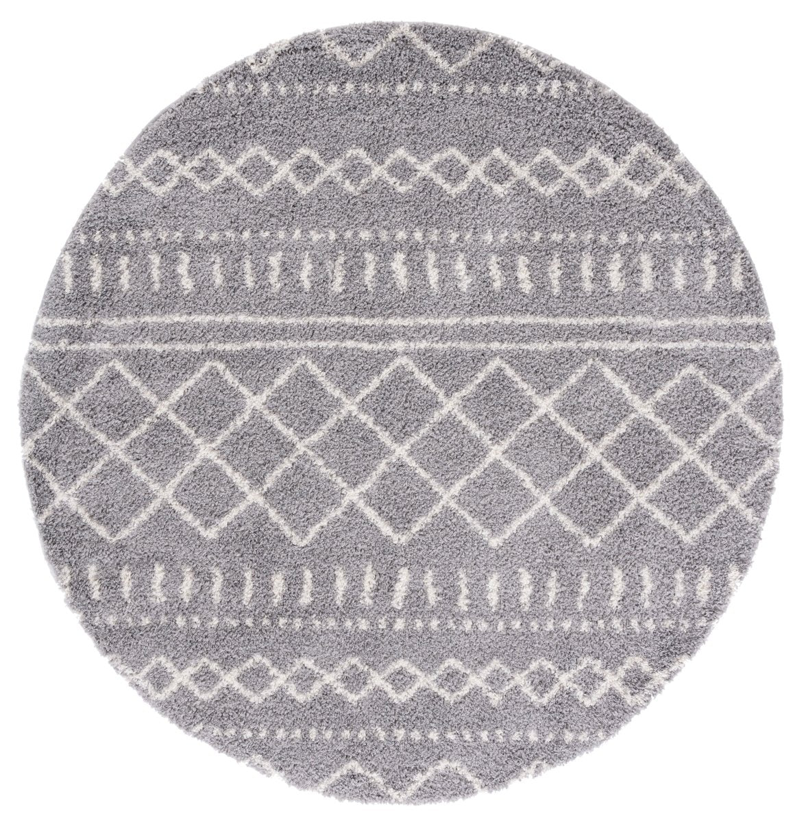 Safavieh Arizona Shag Asg741G Grey/Ivory Rug.