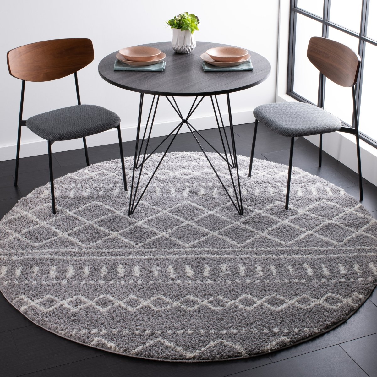 Safavieh Arizona Shag Asg741G Grey/Ivory Rug.
