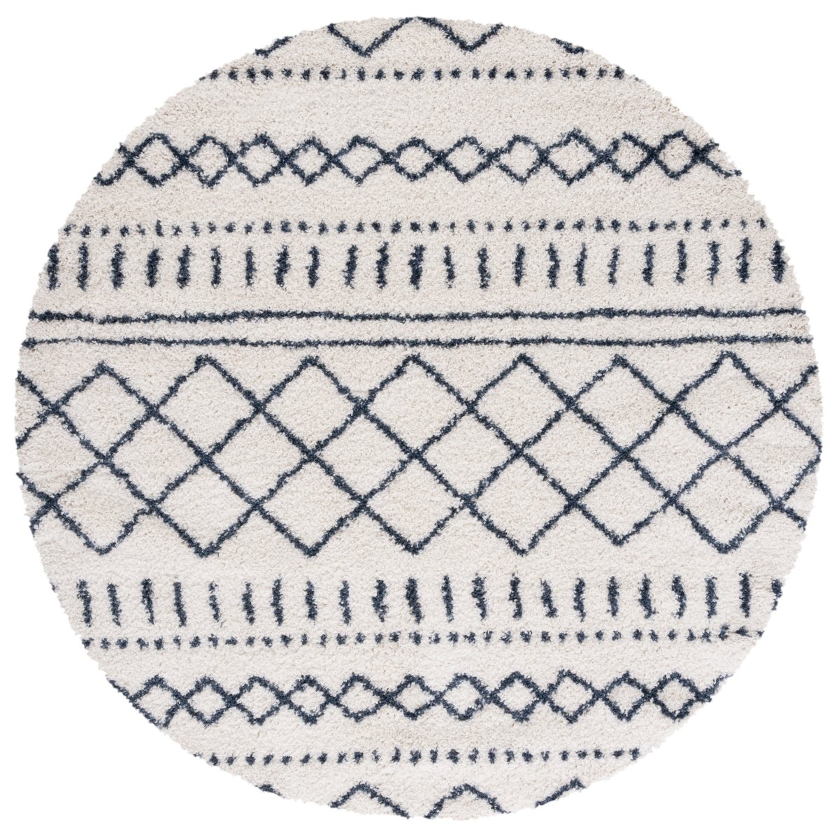 Safavieh Arizona Shag Asg741M Ivory/Slate Rugs.
