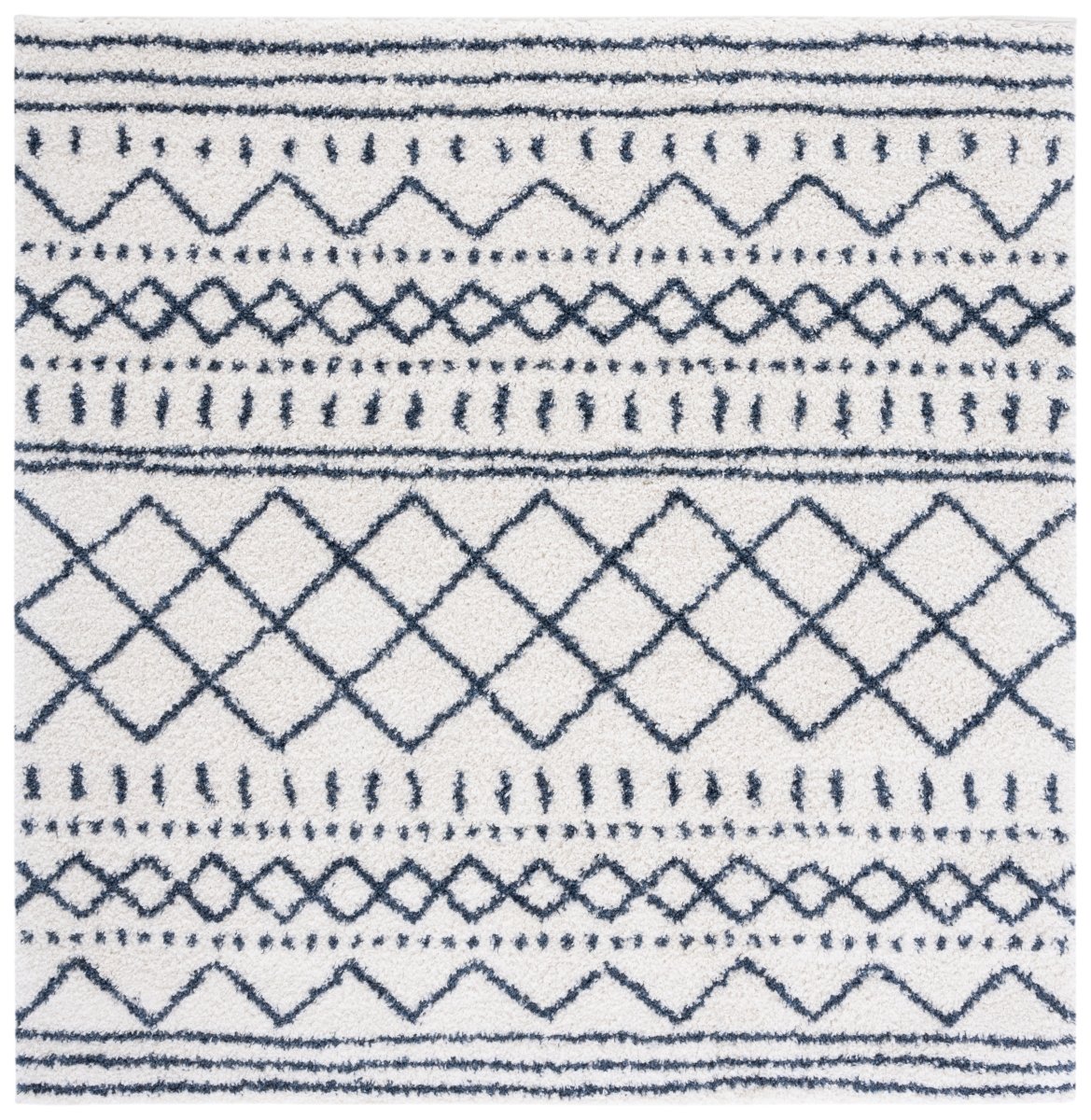 Safavieh Arizona Shag Asg741M Ivory/Slate Rugs.