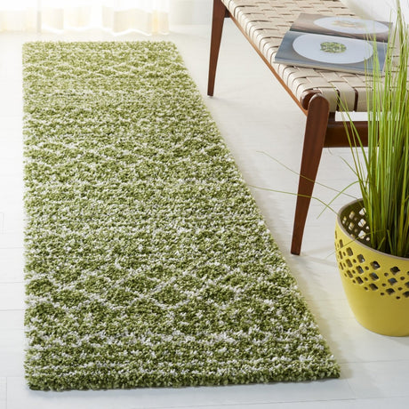 Safavieh Arizona Shag Asg741X Green/Ivory Rugs.