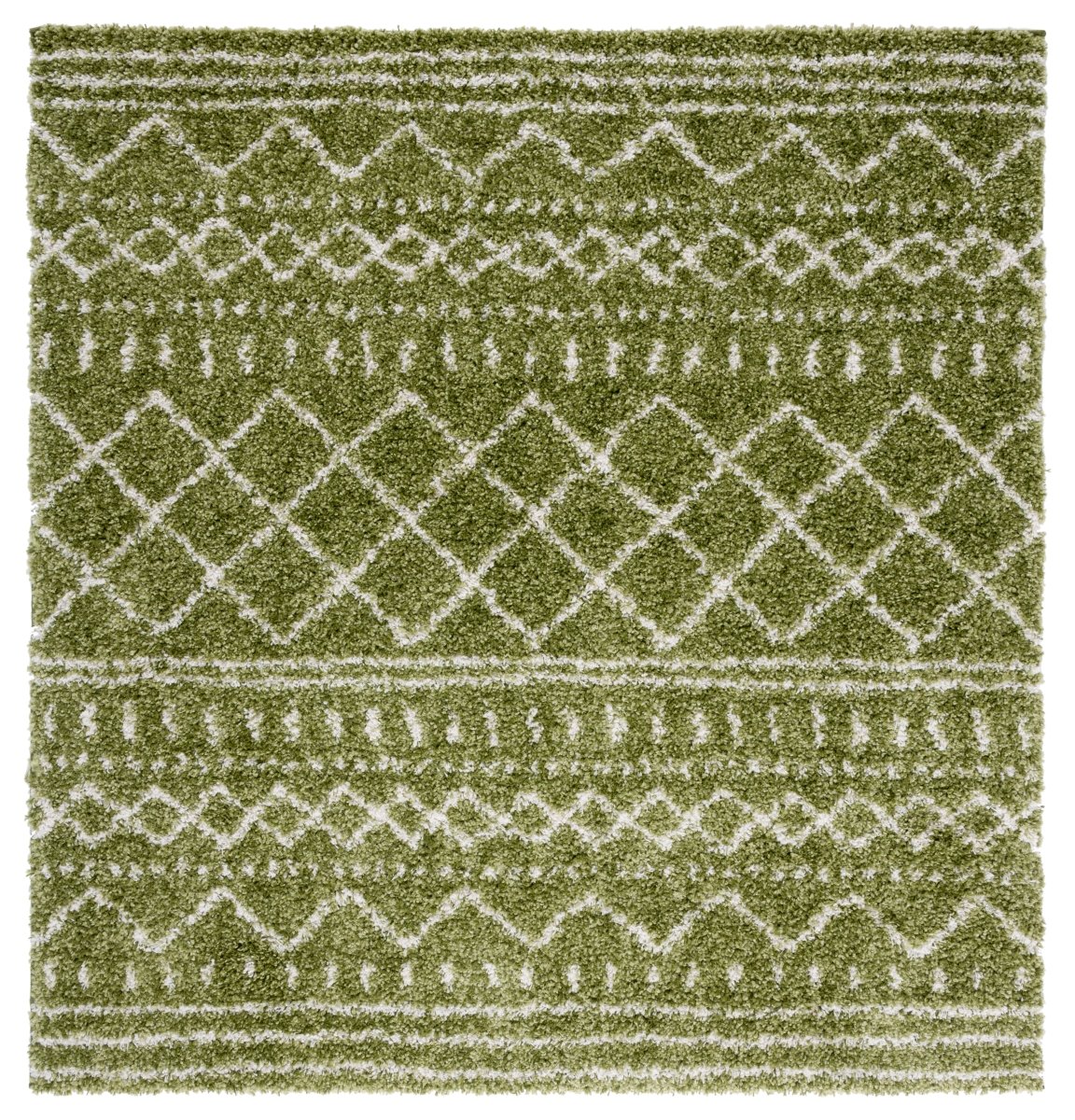 Safavieh Arizona Shag Asg741X Green/Ivory Rugs.