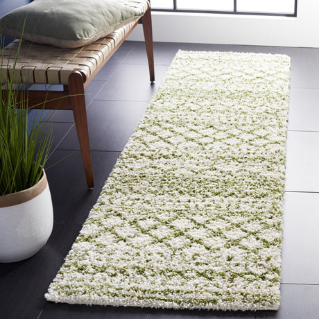 Safavieh Arizona Shag Asg741Y Ivory/Green Rugs.