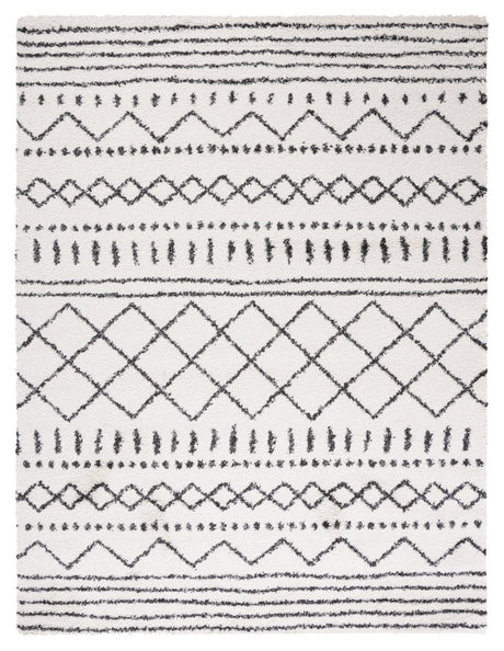Safavieh Arizona Shag Asg741Z Ivory/Black Rug.