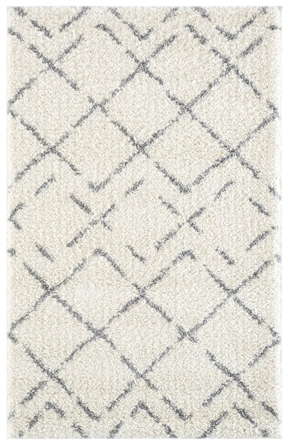 Safavieh Arizona Shag 3'-2" x 5'-0" Rug in Ivory / Grey