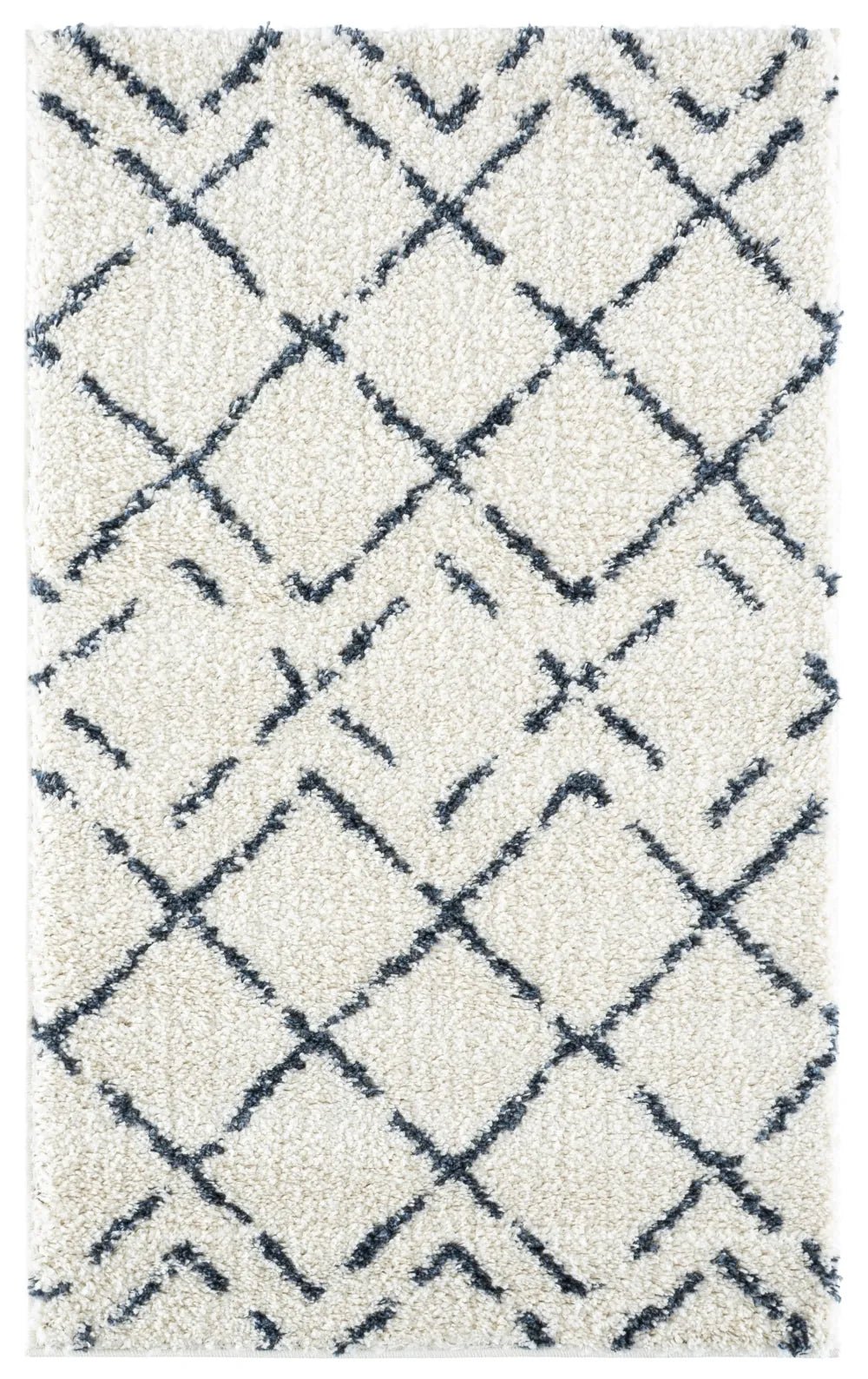 Safavieh Arizona Shag 3'-2" x 5'-0" Rug in Ivory / Slate