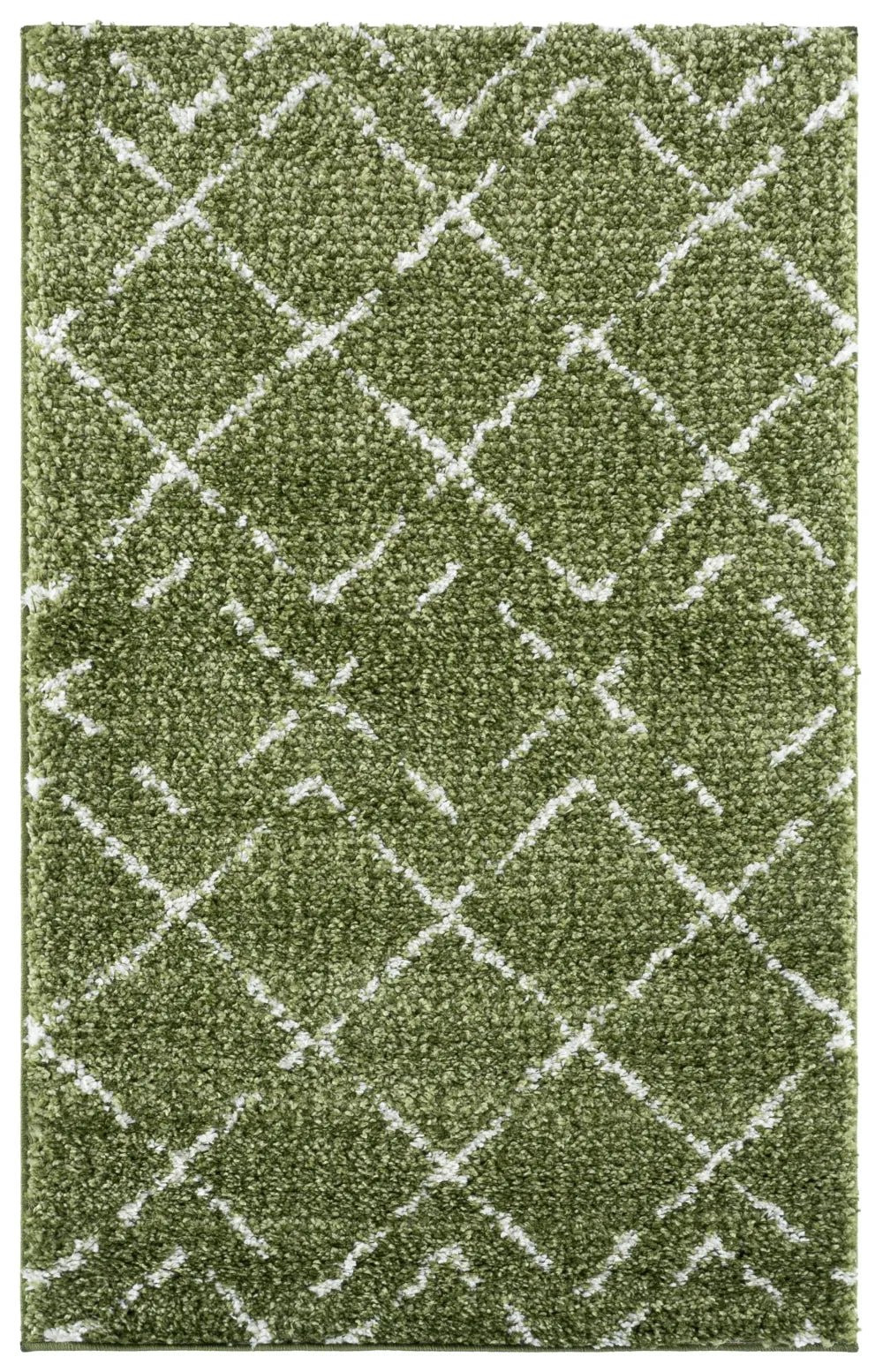 Safavieh Arizona Shag 3'-2" x 5'-0" Rug in Green / Ivory