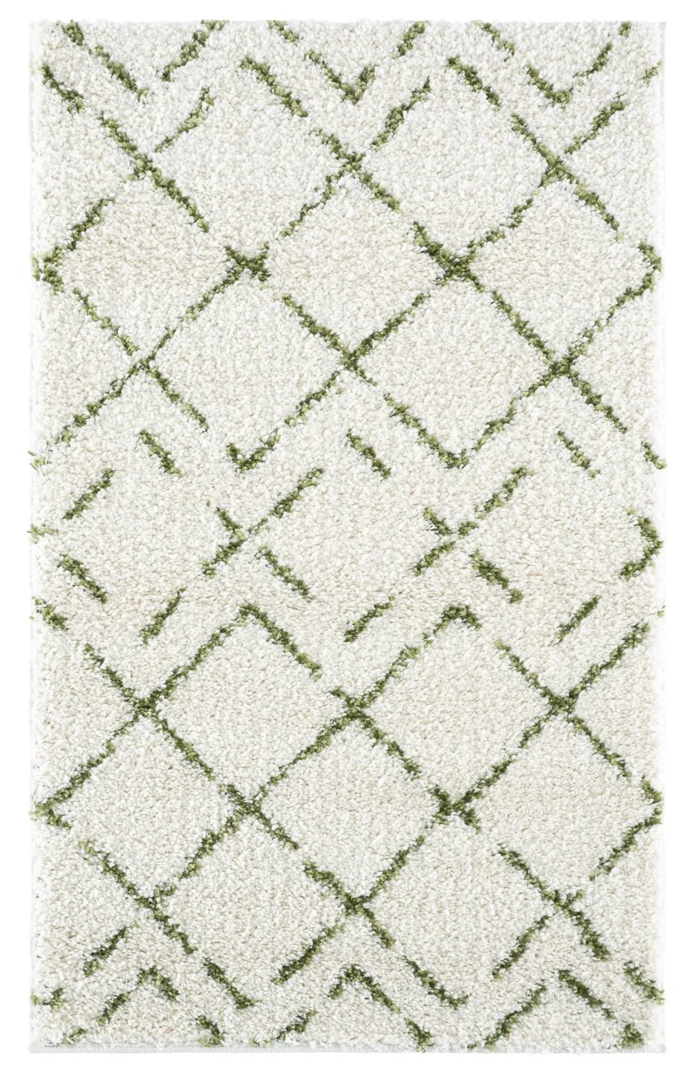 Safavieh Arizona Shag 3'-2" x 5'-0" Rug in Ivory / Green
