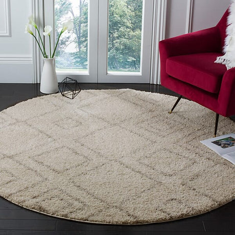 Safavieh Arizona Shag Asg744A Ivory/Beige Rug.