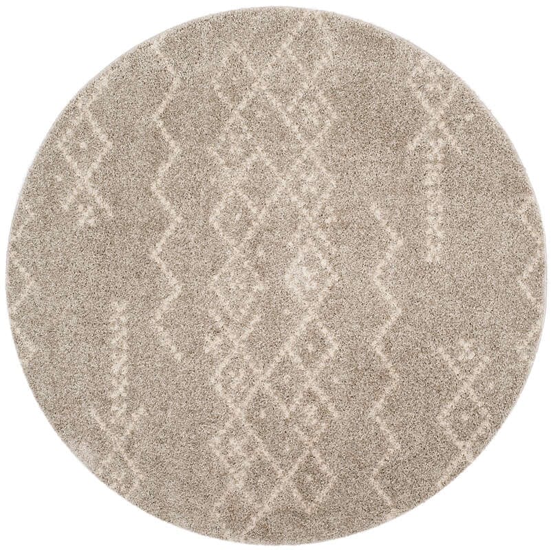 Safavieh Arizona Shag Asg745D Grey / Ivory Rugs.