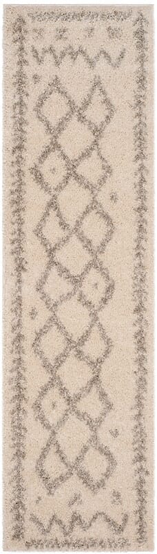 Safavieh Arizona Shag Asg749G Ivory / Grey Rugs.