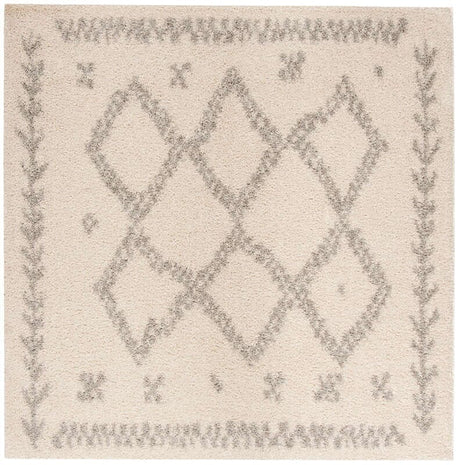 Safavieh Arizona Shag Asg749G Ivory / Grey Rugs.