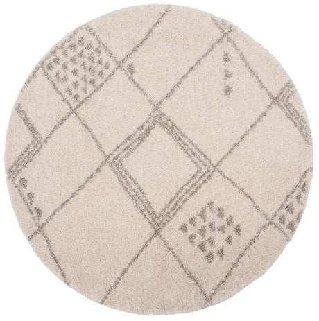 Safavieh Arizona Shag Asg751G Ivory / Grey Rugs.