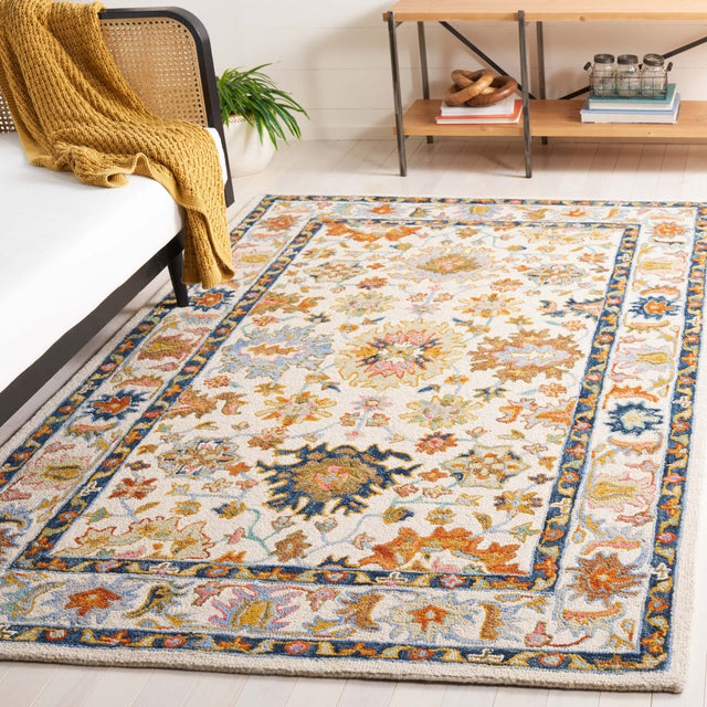 Safavieh Aspen Apn109A Ivory/Blue Rug.