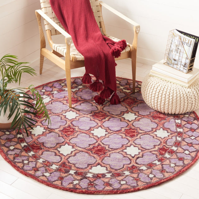 Safavieh Aspen Apn121Q Red/Pink Rug.