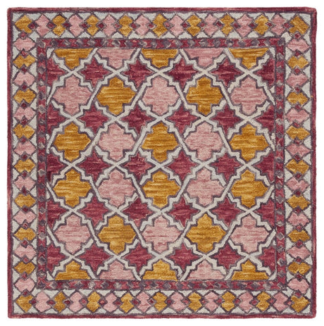 Safavieh Aspen Apn121U Pink/Yellow Rug.