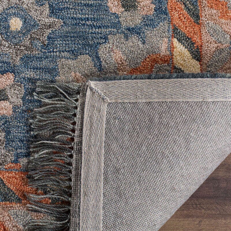 Safavieh Aspen Apn123A Blue/Rust Rug.