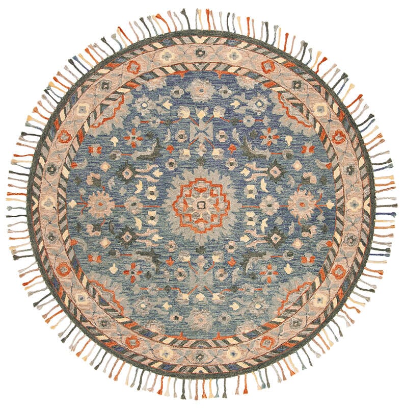 Safavieh Aspen Apn123A Blue/Rust Rug.