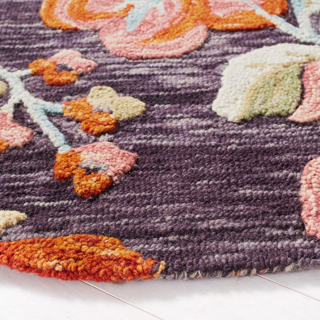 Safavieh Aspen Apn133H Charcoal/Orange Rug.