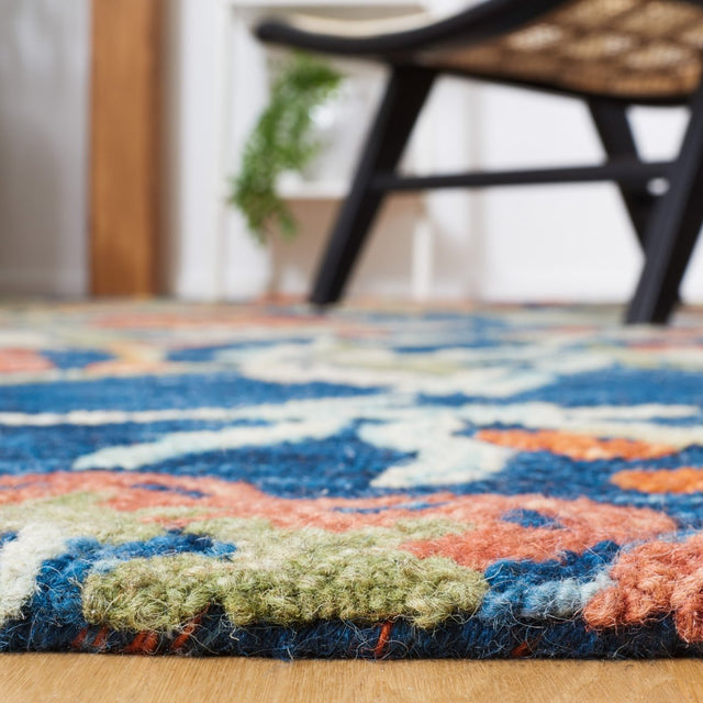 Safavieh Aspen Apn133M Blue/Orange Rug.