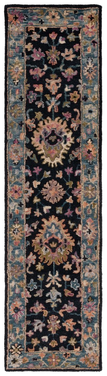 Safavieh Aspen Apn136Z Black/Light Blue Rug.