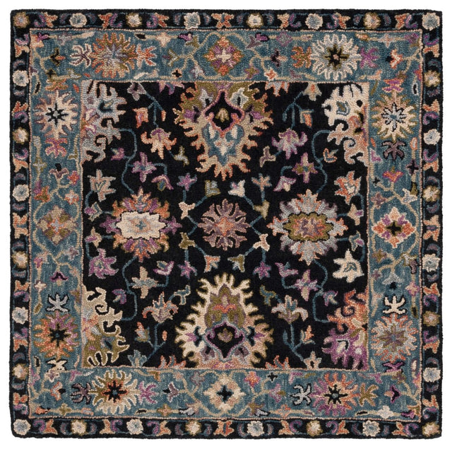 Safavieh Aspen Apn136Z Black/Light Blue Rug.