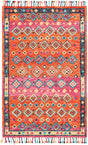 Safavieh Aspen Apn138A Orange/Fuchsia Rug.