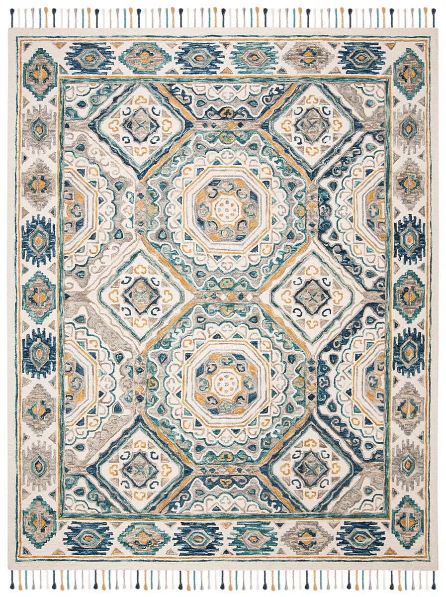 Safavieh Aspen Apn251A Ivory/Charcoal Rug.
