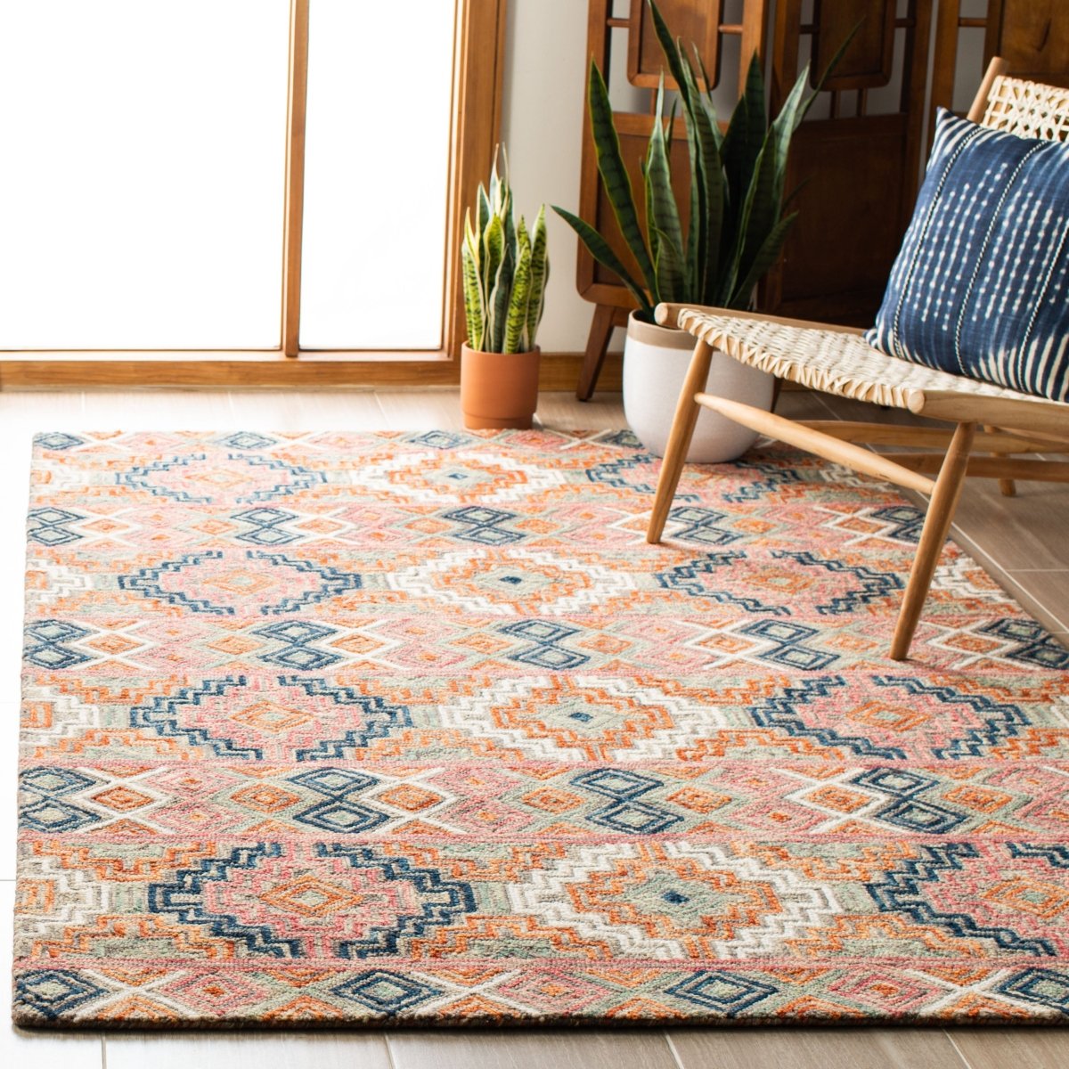 Safavieh Aspen Apn279P Orange/Fuchsia Rugs.