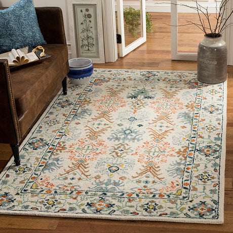 Safavieh Aspen Apn310A Ivory / Blue Rugs.