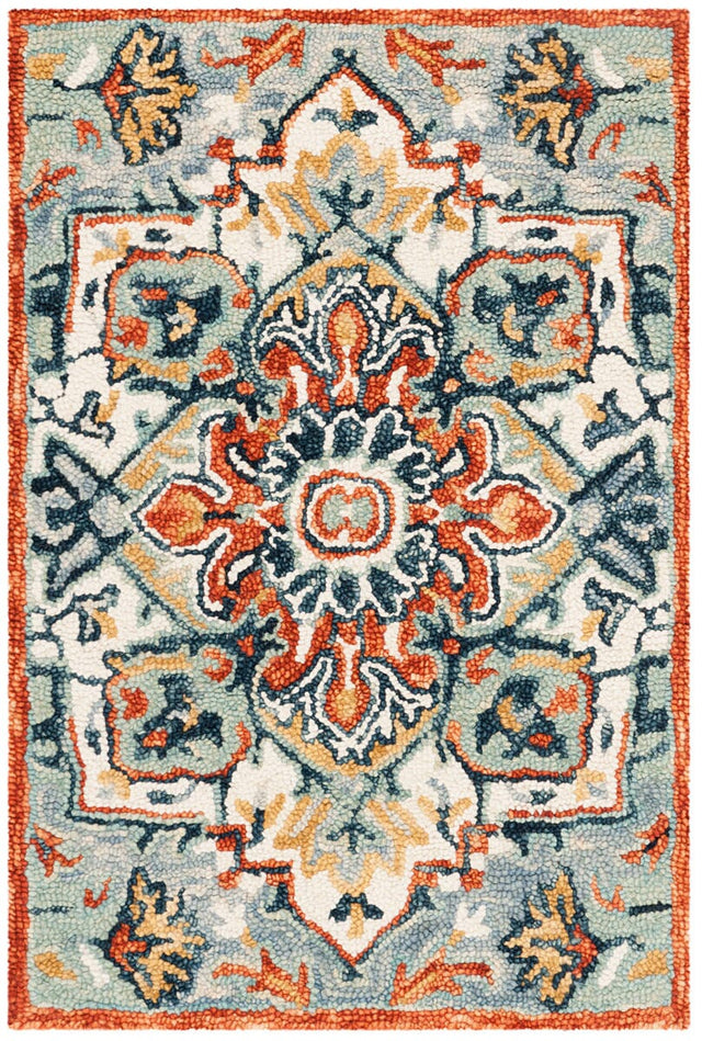 Safavieh Aspen Apn312A Blue / Rust Rugs.