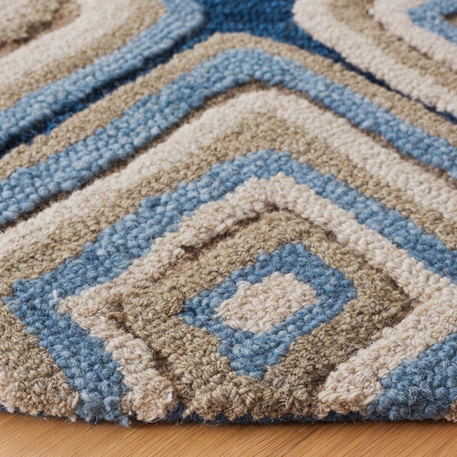 Safavieh Aspen Apn350M Blue/Beige Rug.