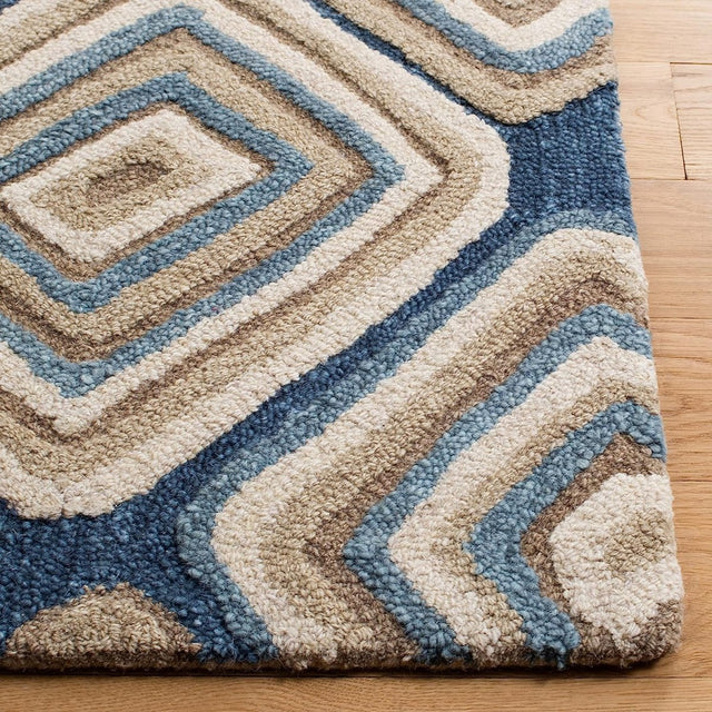 Safavieh Aspen Apn350M Blue/Beige Rug.