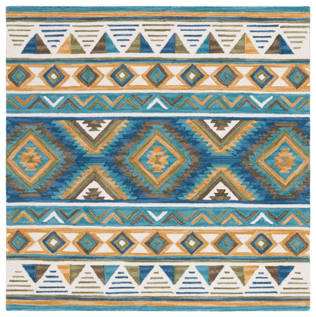 Safavieh Aspen Apn352M Blue/Yellow Rug.
