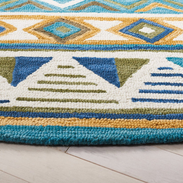 Safavieh Aspen Apn352M Blue/Yellow Rug.