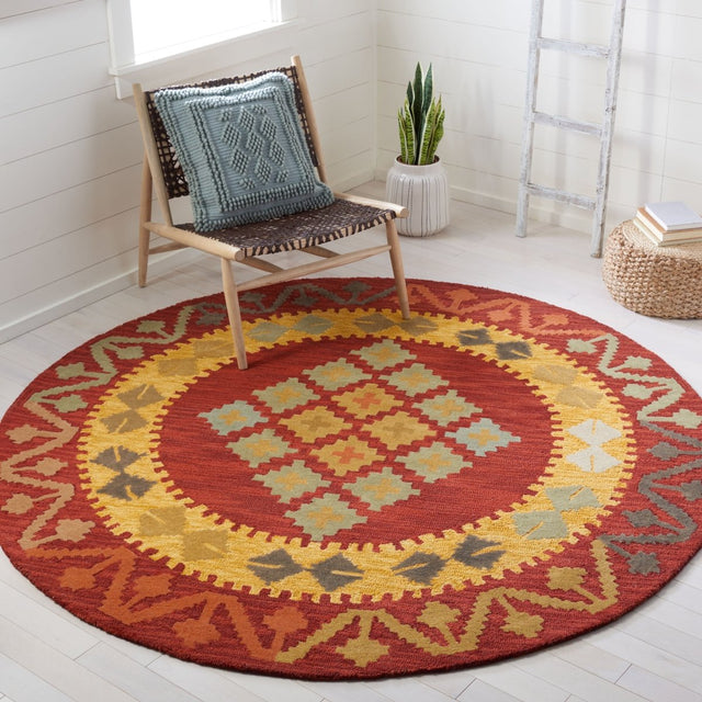 Safavieh Aspen Apn403Q Red/Gold Rugs.