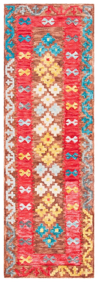 Safavieh Aspen Apn403T Brown/Red Rugs.