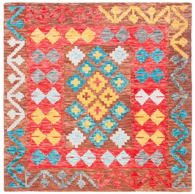 Safavieh Aspen Apn403T Brown/Red Rugs.
