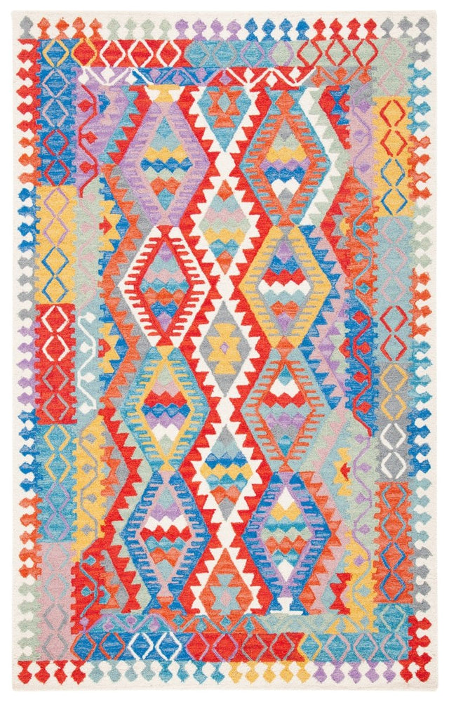 Safavieh Aspen Apn407A Ivory/Red Rug.