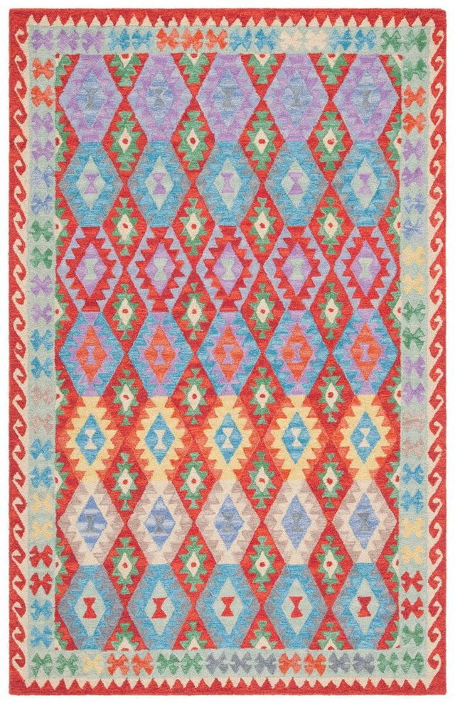 Safavieh Aspen Apn408Q Red/Blue Rug.
