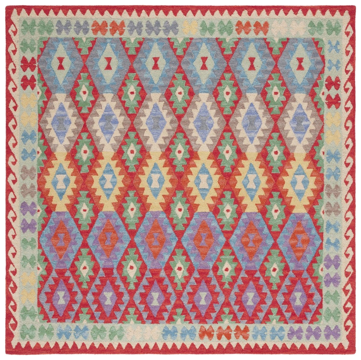 Safavieh Aspen Apn408Q Red/Blue Rug - Safavieh - apn408q - 7sq