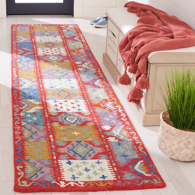 Safavieh Aspen Apn409Q Red/Ivory Rug.