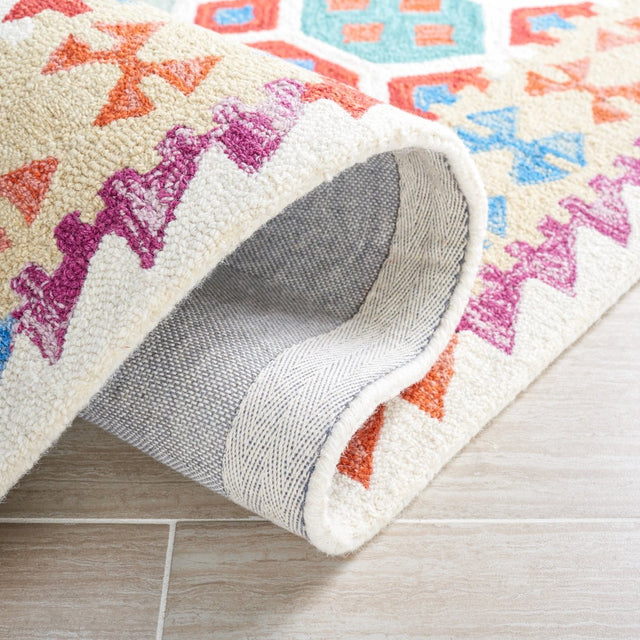 Safavieh Aspen Apn410A Ivory/Red Rug.