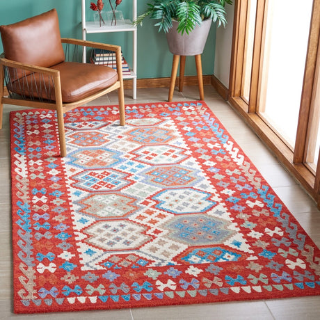 Safavieh Aspen Apn413Q Red/Ivory Rug.