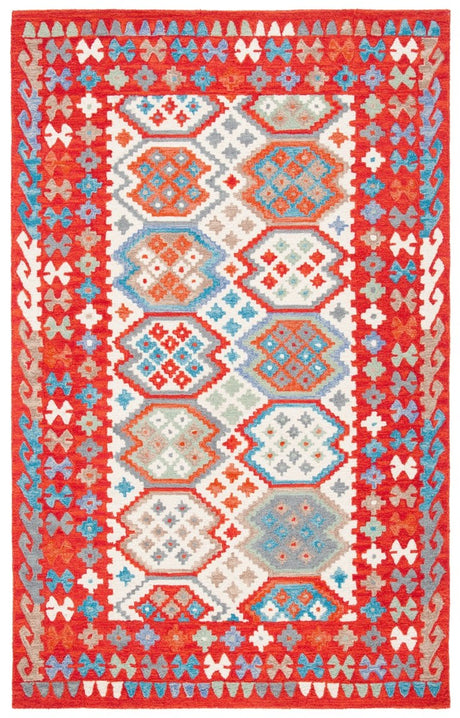 Safavieh Aspen Apn413Q Red/Ivory Rug.