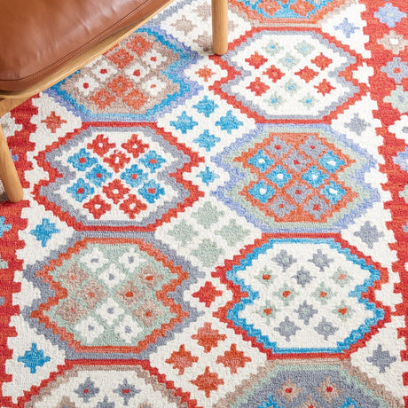 Safavieh Aspen Apn413Q Red/Ivory Rug.